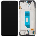 TOUCH DIGITIZER + DISPLAY AMOLED COMPLETE + FRAME FOR XIAOMI REDMI NOTE 14 4G (24117RN76E) (EUROPE VERSION) BLACK ORIGINAL (SERVICE PACK) (SIZE 163MM)