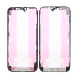 REEMPLAZO DEL SOPORTE DEL BISEL DEL MARCO DELANTERO LCD PARA APPLE IPHONE 12 PRO MAX 6.7 NEGRO