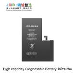 JCID BATERIA DE GRAN CAPACIDAD (4790 MAH) PARA APPLE IPHONE 14 PRO MAX 6.7 (DIAGNOSTICABLE BATERIA NO ES NECESARIO SOLDAR CABLE ORIGINAL DE BATERIA NO HAY MENSAJE DE "PARTE DESCONOCIDA")