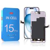 DISPLAY LCD + TOUCH DIGITIZER DISPLAY COMPLETE FOR APPLE IPHONE 15 PRO 6.1 INCELL ZY FHD 1080P