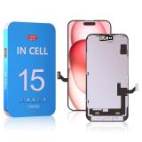 DISPLAY LCD + TOUCH DIGITIZER DISPLAY COMPLETE FOR APPLE IPHONE 15 6.1 INCELL ZY FHD 1080P