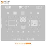 AMAOE IPAD 2021-A13 PLANTILLA METALICA DE CHIP IC PARA IPAD 2021 0.12MM