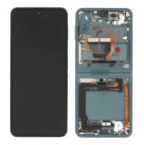 PANTALLA TACTIL + DISPLAY LCD DISPLAY COMPLETO + MARCO PARA SAMSUNG GALAXY Z FLIP 3 5G F711B VERDE ORIGINAL (SERVICE PACK)