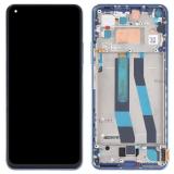PANTALLA TACTIL + DISPLAY LCD DISPLAY COMPLETO + MARCO PARA XIAOMI MI 11 LITE 4G (M2101K9AG) / MI 11 LITE 5G (M2101K9G) AZUL ORIGINAL (SERVICE PACK) (56000L00K900)