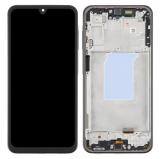 PANTALLA TACTIL + DISPLAY AMOLED DISPLAY COMPLETO CON MARCO PARA SAMSUNG GALAXY A26 5G A266B NEGRO ORIGINAL (SERVICE PACK) (ENSAMBLADO)