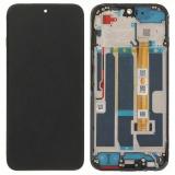 DISPLAY LCD + TOUCHSCREEN DISPLAY COMPLETO + FRAME PER OPPO A6 4G (CPH2817) / A6 5G (CPH2831) NERO ORIGINALE