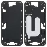 MARCO CENTRAL A PARA APPLE IPHONE 16 6.1 NEGRO OEM OEM (SIN BOTÓN DE CÁMARA + CABLE)