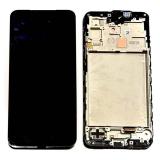 TOUCH DIGITIZER + DISPLAY AMOLED COMPLETE + FRAME FOR SAMSUNG GALAXY A17 4G A175F BLACK ORIGINALE (SERVICE PACK)