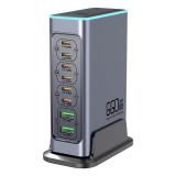 F8L 140W INTELLIGENT MULTI-PORT DESKTOP CHARGER (USB-C 100W 6 / USB-A 30W 2)