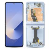 PANTALLA TACTIL + DISPLAY AMOLED DISPLAY COMPLETO + MARCO PARA SAMSUNG GALAXY Z FLIP 6 5G F741B AZUL PANTALLA SERVICE PACK + MARCO (NO ORIGINAL)