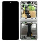 PANTALLA TACTIL + DISPLAY AMOLED DISPLAY COMPLETO + MARCO PARA SAMSUNG GALAXY Z FLIP 6 5G F741B BLANCO ORIGINAL (SERVICE PACK)
