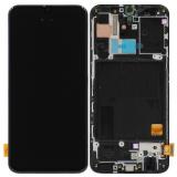 DISPLAY LCD + TOUCHSCREEN DISPLAY COMPLETO + FRAME PER SAMSUNG GALAXY A40 A405F NERO ORIGINALE (SERVICE PACK) (ASSEMBLATO)