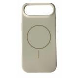 FUNDA DE SILICONA LIQUIDA + MAGNETIC PARA APPLE IPHONE 17 AIR BLANCO