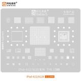AMAOE IPAD-A12/A12X PLANTILLA METALICA DE CHIP IC PARA IPAD A12 / A12X SERIE 0.12MM