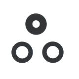 SET 3 PEZZI VETRO DI CAMERA PER SAMSUNG GALAXY A16 5G A166P