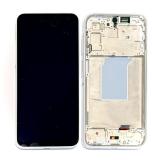 TOUCHSCREEN + DISPLAY AMOLED DISPLAY COMPLETO + FRAME PER SAMSUNG GALAXY A26 5G A266B BIANCO ORIGINALE (SERVICE PACK) (ASSEMBLATO)