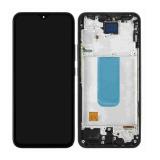 PANTALLA TACTIL + DISPLAY LCD DISPLAY COMPLETO + MARCO PARA SAMSUNG GALAXY A34 5G A346B NEGRO ORIGINAL (SERVICE PACK) (ENSAMBLADO)