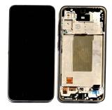 PANTALLA TACTIL + DISPLAY AMOLED DISPLAY COMPLETO CON MARCO PARA SAMSUNG GALAXY A36 5G A366B NEGRO ORIGINAL (SERVICE PACK) (ENSAMBLADO)