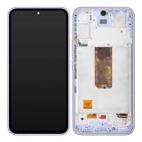 PANTALLA TACTIL + DISPLAY LCD DISPLAY COMPLETO + MARCO PARA SAMSUNG GALAXY A54 5G A546B VIOLETA ORIGINAL (SERVICE PACK) (ENSAMBLADO)