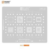 AMAOE EU-3 METAL TEMPLATE OF IC CHIP FOR SAMSUNG EXYNOS 7885 RAM / 9820 / 9610 RAM / 9611 RAM / 990 RAM / 7885 CPU / 880 / 980 / 9610 CPU / 9611 CPU / 990 CPU