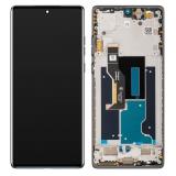 PANTALLA TACTIL + DISPLAY AMOLED DISPLAY COMPLETO + MARCO PARA MOTOROLA EDGE 50 FUSION (XT2429-1) NEGRO ORIGINAL