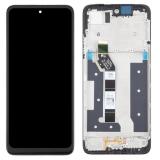 DISPLAY LCD + TOUCHSCREEN DISPLAY COMPLETO + FRAME PER MOTOROLA MOTO G35 5G (XT2433) NERO ORIGINALE