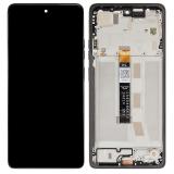 DISPLAY LCD + TOUCHSCREEN DISPLAY COMPLETO + FRAME PER MOTOROLA MOTO G75 5G (XT2437-2) NERO ORIGINALE