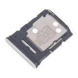 BANDEJA DE TARJETA SIM DUAL PARA OPPO RENO12 5G (CPH2625) PLATEADO