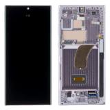 PANTALLA TACTIL + DISPLAY AMOLED DISPLAY COMPLETO + MARCO PARA SAMSUNG GALAXY S23 ULTRA 5G S918B LAVANDA / ROSA ORIGINAL (SERVICE PACK) (ENSAMBLADO)