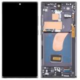 TOUCH DIGITIZER + DISPLAY AMOLED COMPLETE + FRAME FOR SAMSUNG GALAXY S23 ULTRA 5G S918B PHANTOM BLACK ORIGINAL (SERVICE PACK) (ASSEMBLED)